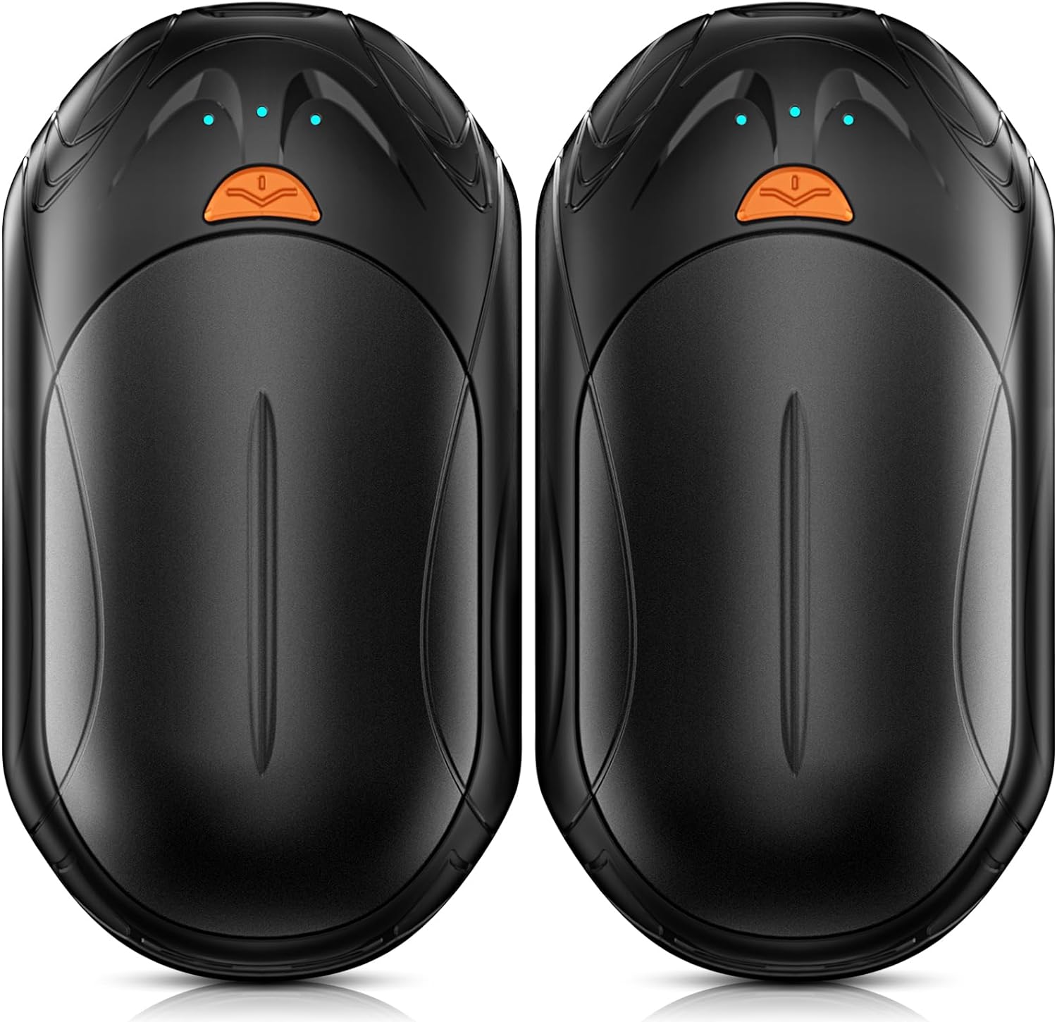 AI Hand Warmers Rechargeable 2 Pack,6000mh Rechargeable Hand Warmer,20Hrs Long Heating Electric Hand Warmer,Portable Pocket Heater,Pocket Size Reusable Hand Warmer, Gifts for Christmas,Camping,Hunting