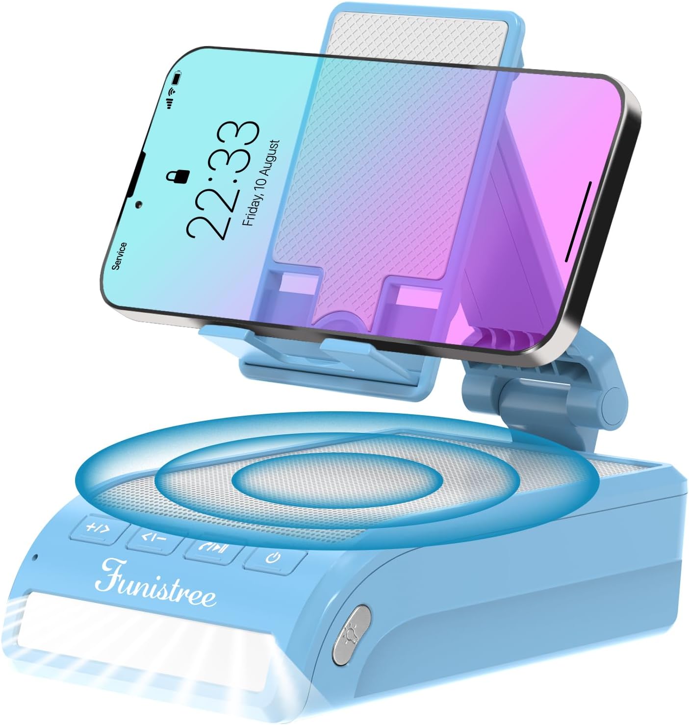 Funistree Gifts for Men Women, Portable Bluetooth Speakers with Phone Stand, Christmas Dad Gifts from Daughter Son Kid, Him Husband Boyfriend Anniversary Birthday Gifts from Wife Stocking Stuffer
