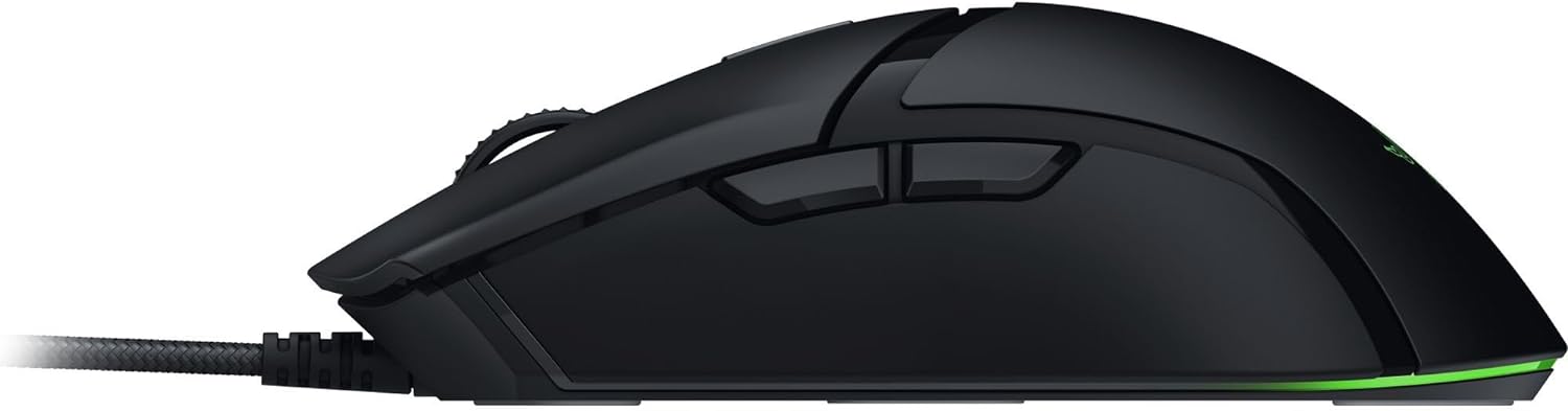 Razer Cobra Wired Gaming Mouse: 58g Lightweight Design - Gen-3 Optical Switches - Chroma RGB Lighting with Underglow - Precise 8500 DPI Optical Sensor - 100% PTFE Mouse Feet - Speedflex Cable - Black
