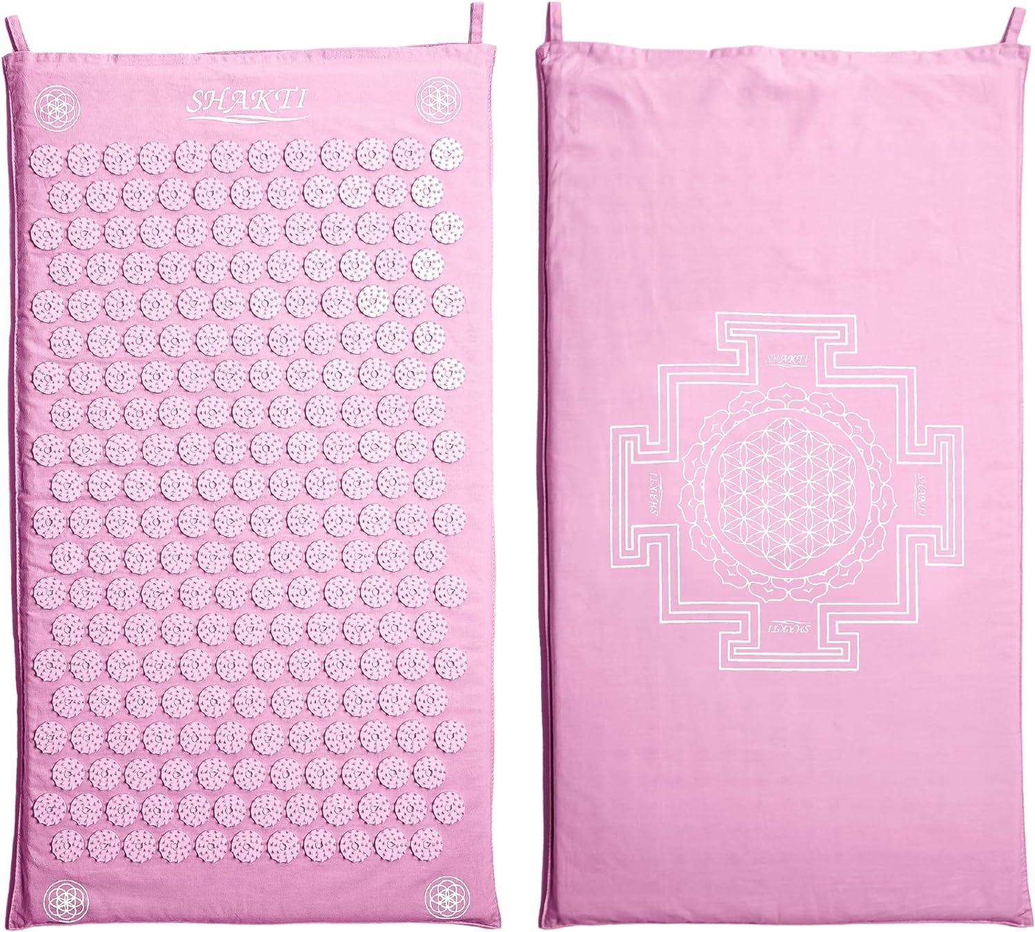 ShaktiMat Premium Acupressure Mat Original Level, Organic Cotton Certified, Ethically Handcrafted in India, Sustainable and Durable. Acupuncture relieves Stress, Tension, Promotes Relaxation and Focus