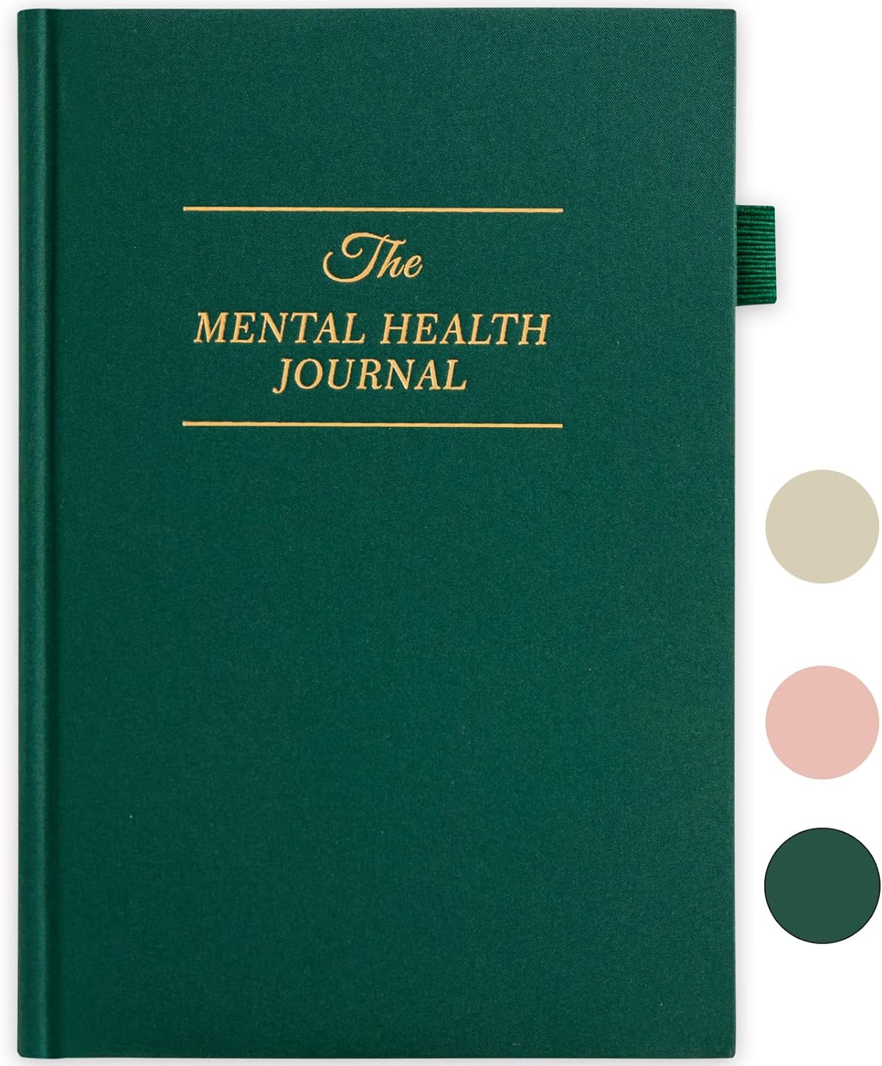 5 MINUTES A DAY Mental Health Journal, Anxiety  Guided Journal for Women, 91 Days Self Care Journal to Practice Positive Thinking, ADHD Planner with Mood Tracker (A5 Size)-Dark Green