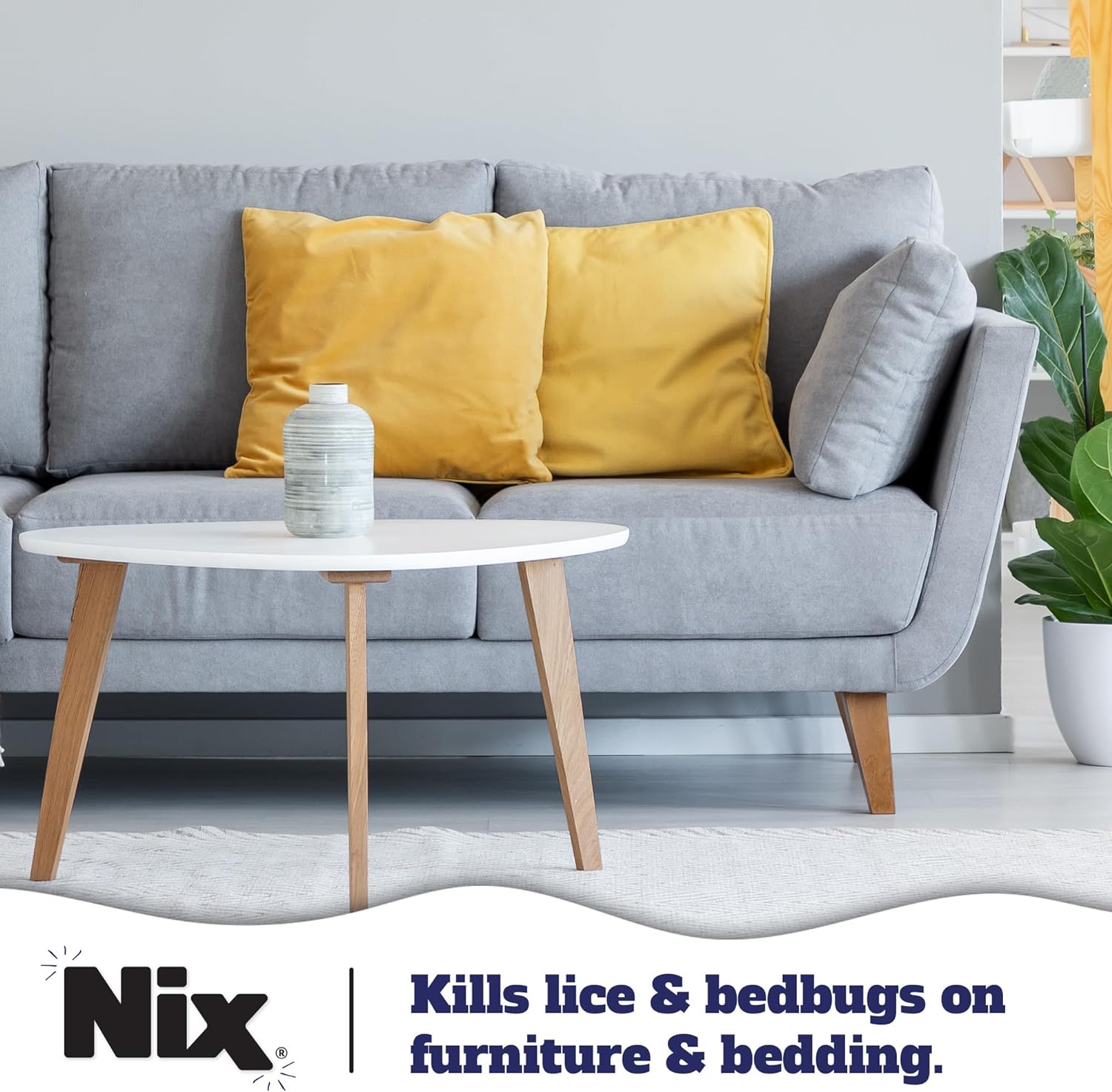 Nix Lice  Bedbug Killing Spray for Home, Bedding  Furniture, 5 fl oz