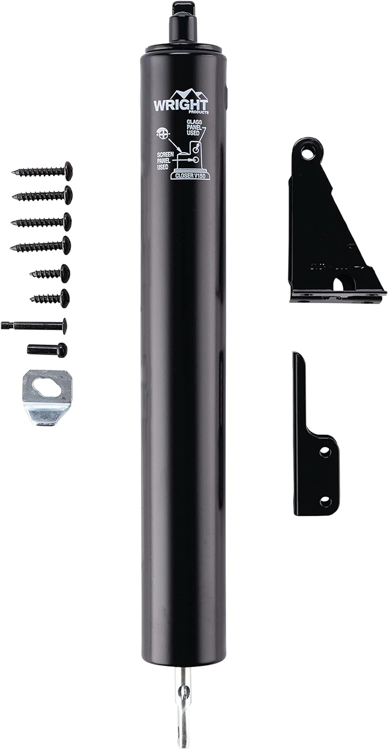 Wright Products V150WH Heavy Duty Pneumatic Screen and Storm Door Closer White