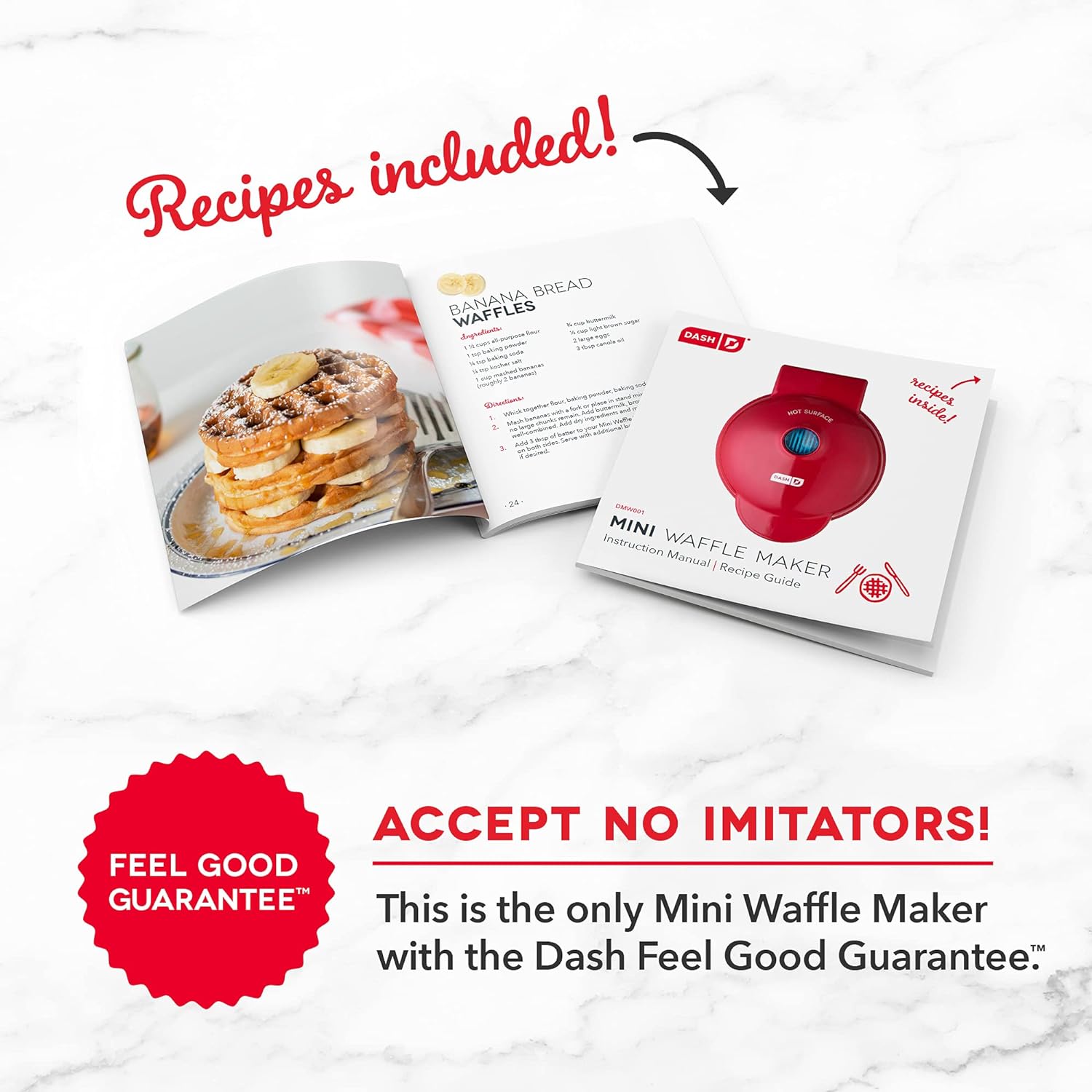 DASH Mini Maker for Individual Waffles, Hash Browns, Keto Chaffles with Easy to Clean, Non-Stick Surfaces, 4 Inch, Pink