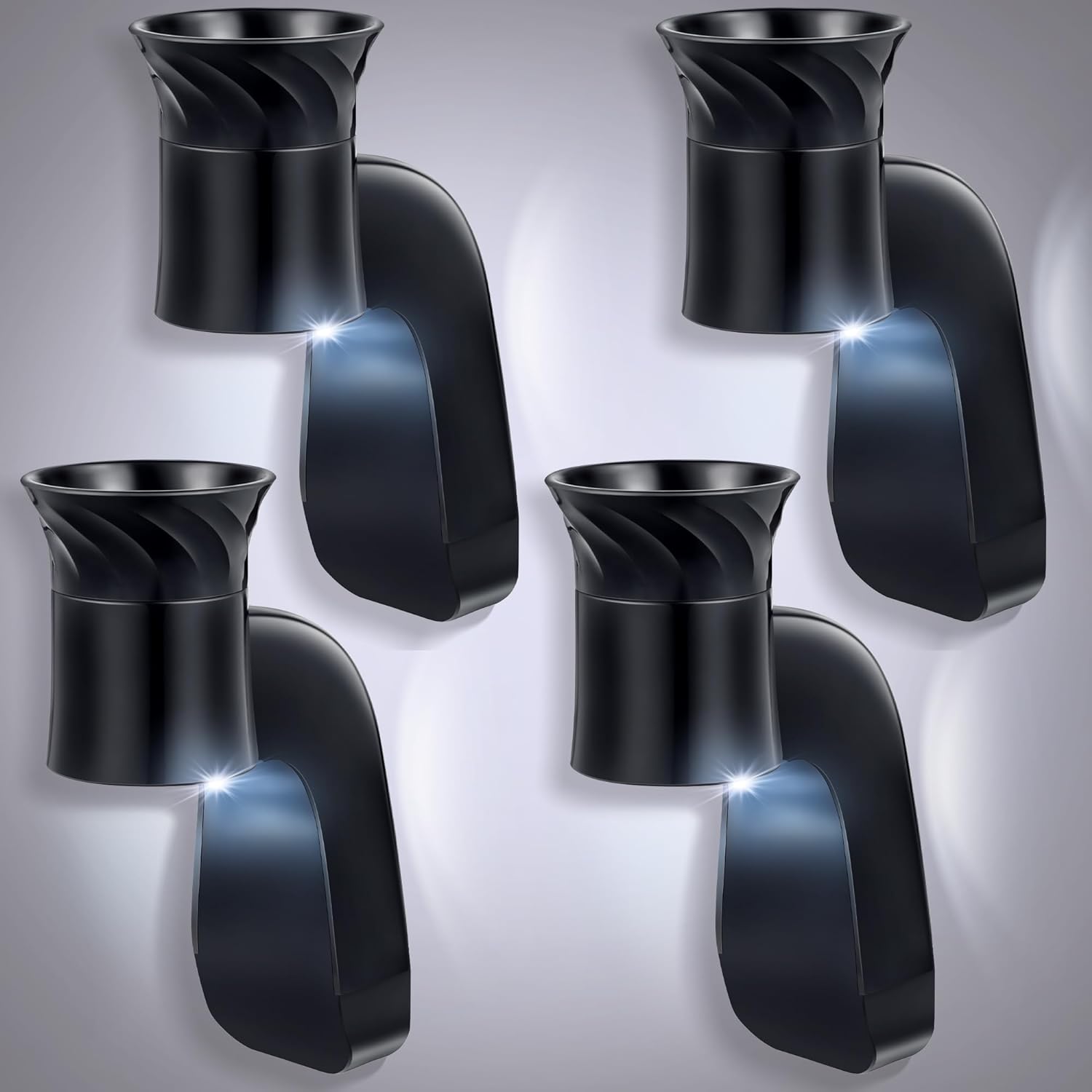 4 Pcs Wall Fragrance Plug with Night Light Compatible with Bath and Body Works WallFlower Fragrance, ETL Certified, Rotatable, Accurate Scent Control Fragrance Diffuser Plug for Home, Office (Black) 4 Pcs Wall Fragrance Plug with Night Light Compatible with Bath and Body Works WallFlower Fragrance, ETL Certified, Rotatable, Accurate Scent Control Fragrance Diffuser Plug for Home, Office (Black)