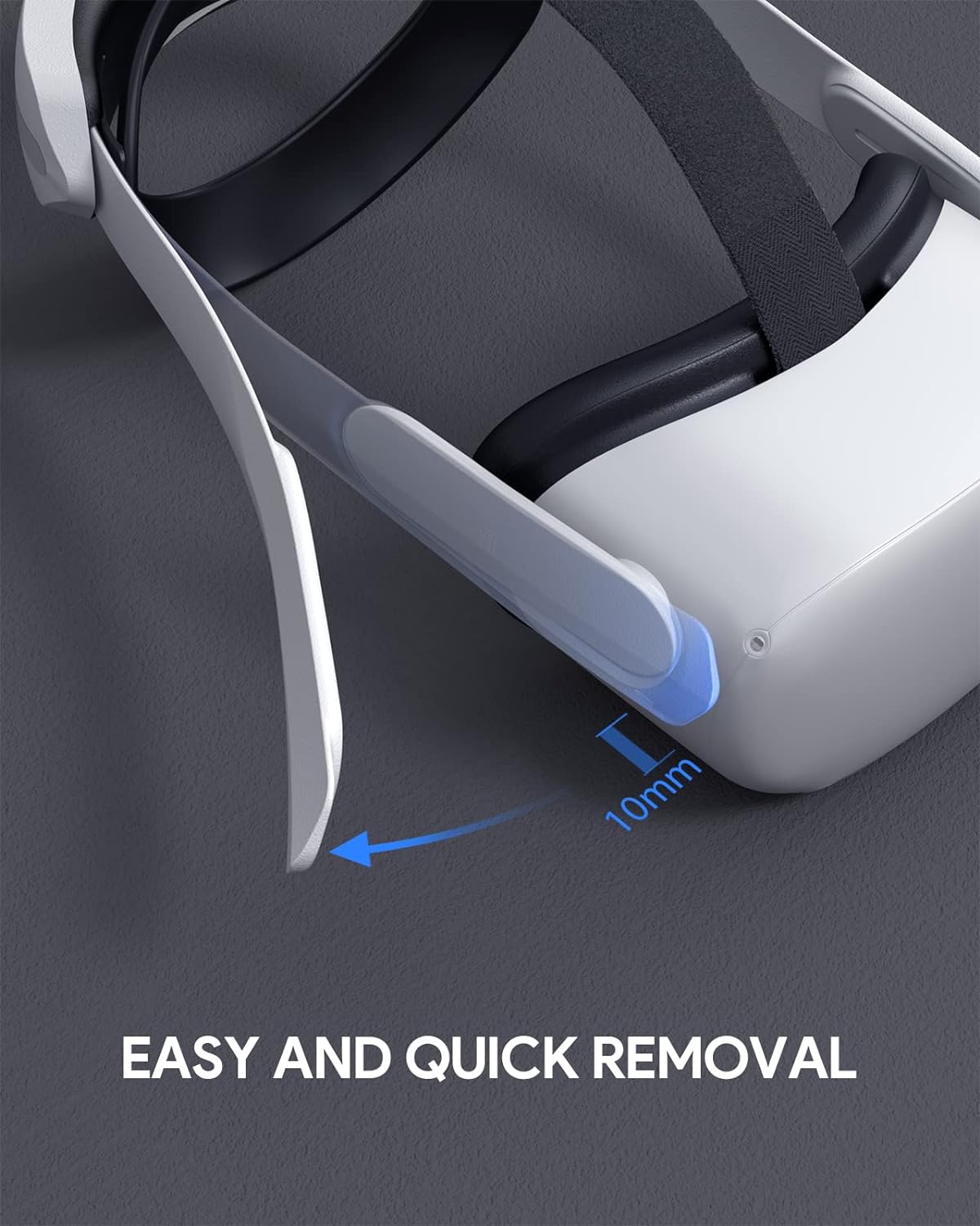 Aubika Head Strap with Battery for Meta/Oculus Quest 2, Extend PlaytimeCounter BalanceFast Charging, Adjustable Elite Strap Replacement Accessories