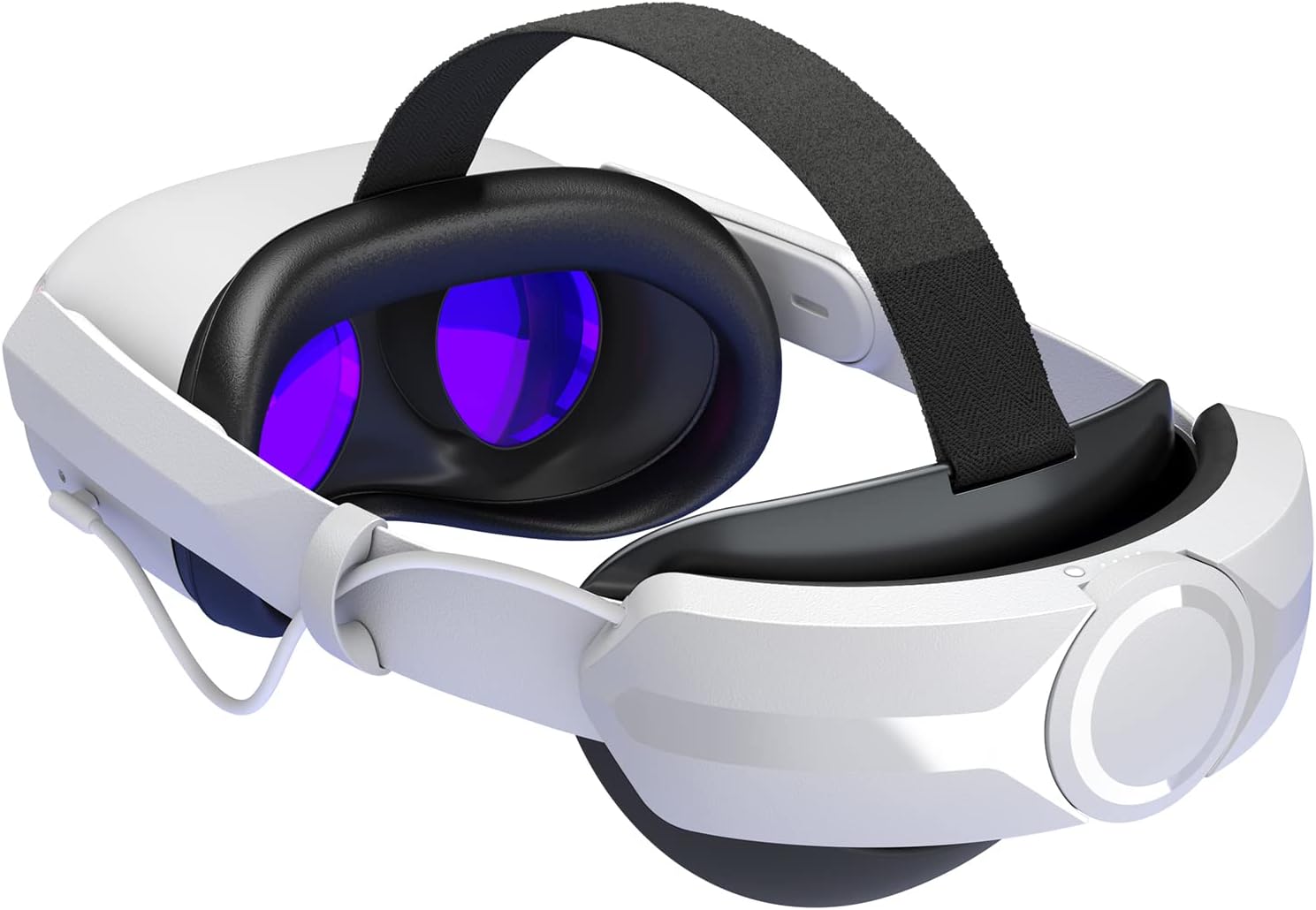Aubika Head Strap with Battery for Meta/Oculus Quest 2, Extend PlaytimeCounter BalanceFast Charging, Adjustable Elite Strap Replacement Accessories