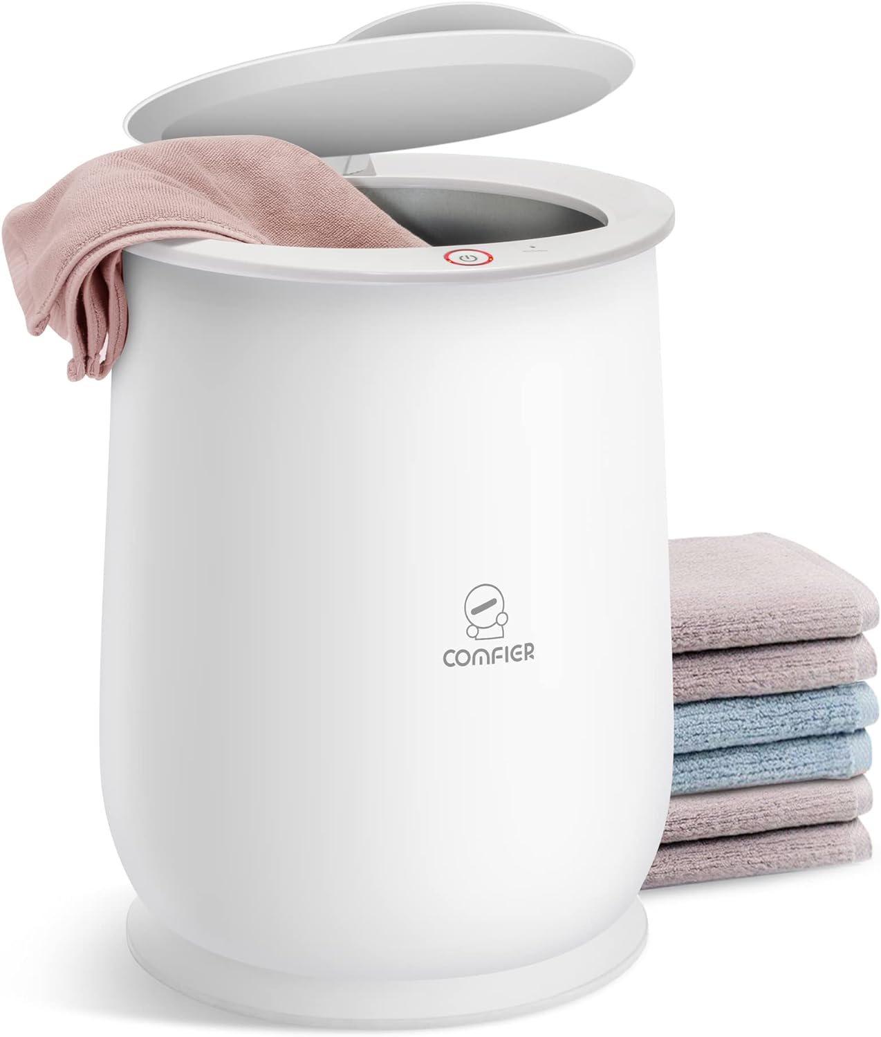 COMFIER Towel Warmer Bucket,Gifts for Mom,Dad,Him,Her,Large Towel Warmers for Bathroom,Hot Towel Heater,Hot Towels in 10 Minutes,Auto Shut Off,Fits up to 2 Oversize Towels,Bathrobes,Blanket