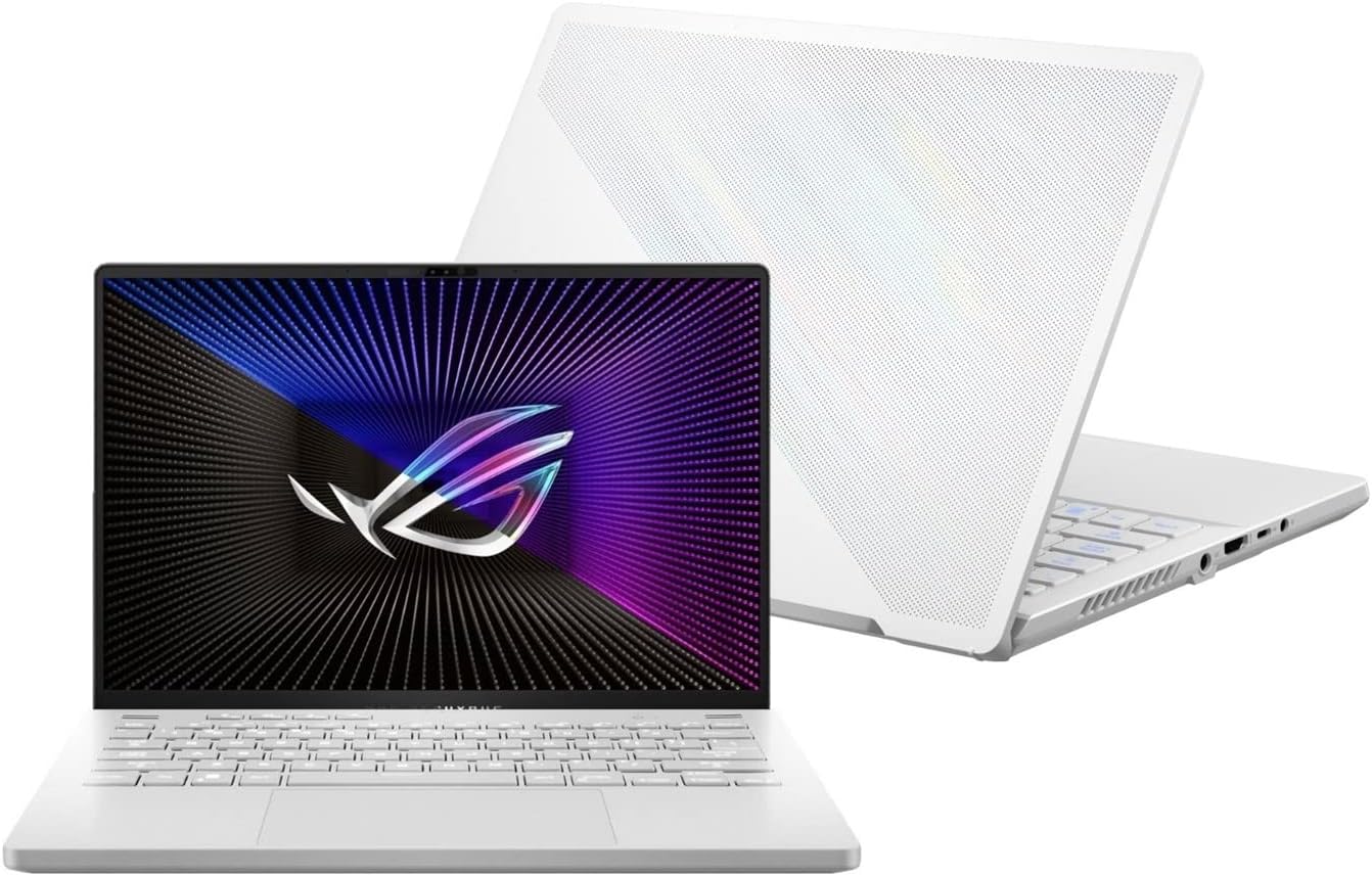 EXCaliberPC 2023 ASUS ROG Zephyrus G14 GA402XV-G14.R94060 (AMD Ryzen 9 7940HS, 32GB RAM, 1TB NVMe SSD, RTX 4060 8GB, 14 QHD+ 165Hz, Windows 11) Gaming Notebook - Moonlight White