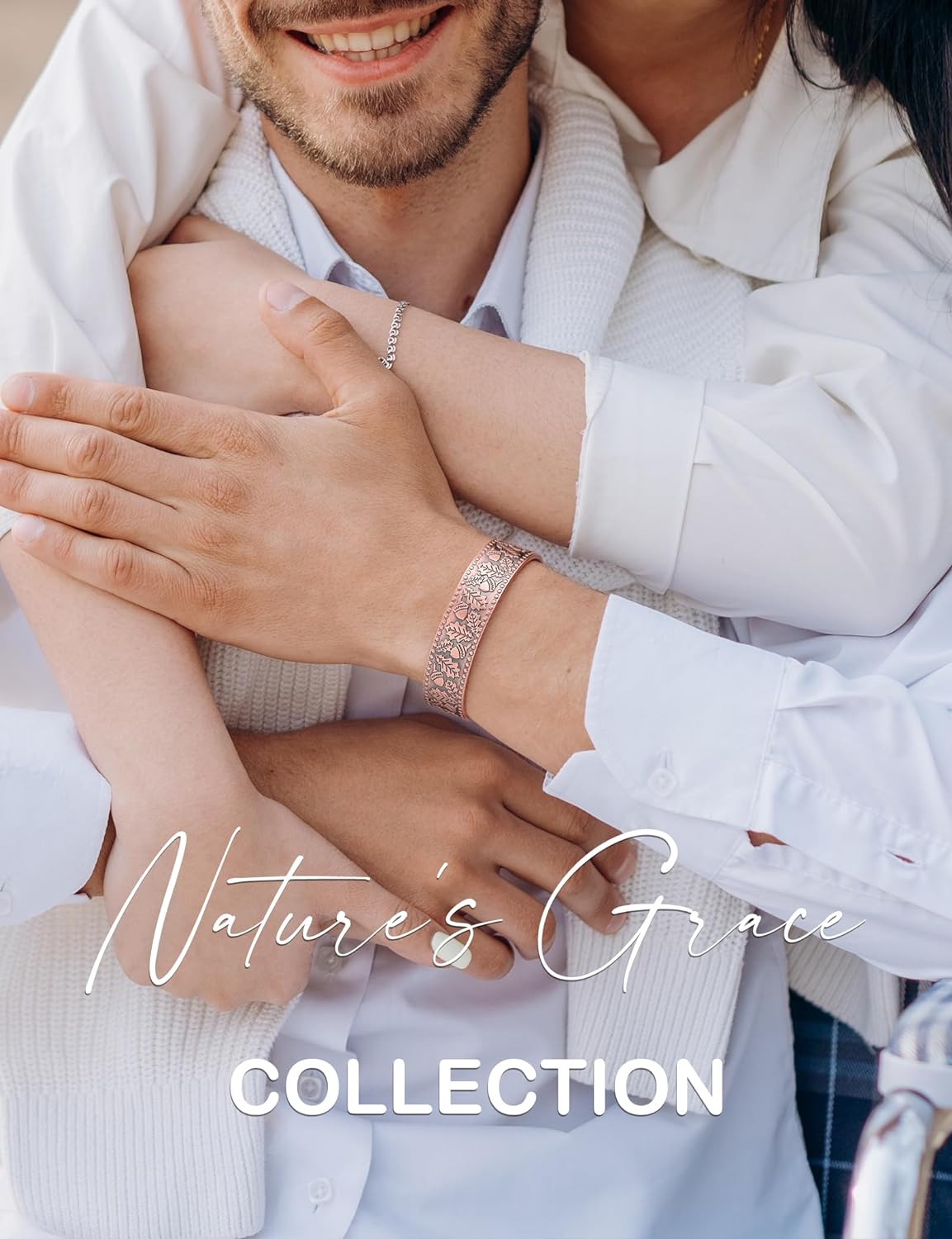 Feraco Copper Magnetic Bracelets for Men Women with Healing Magnets, Tree of Life Pattern, 99.99% Pure Solid Copper Therapy Cuff Bangle, Health Jewelry Gift