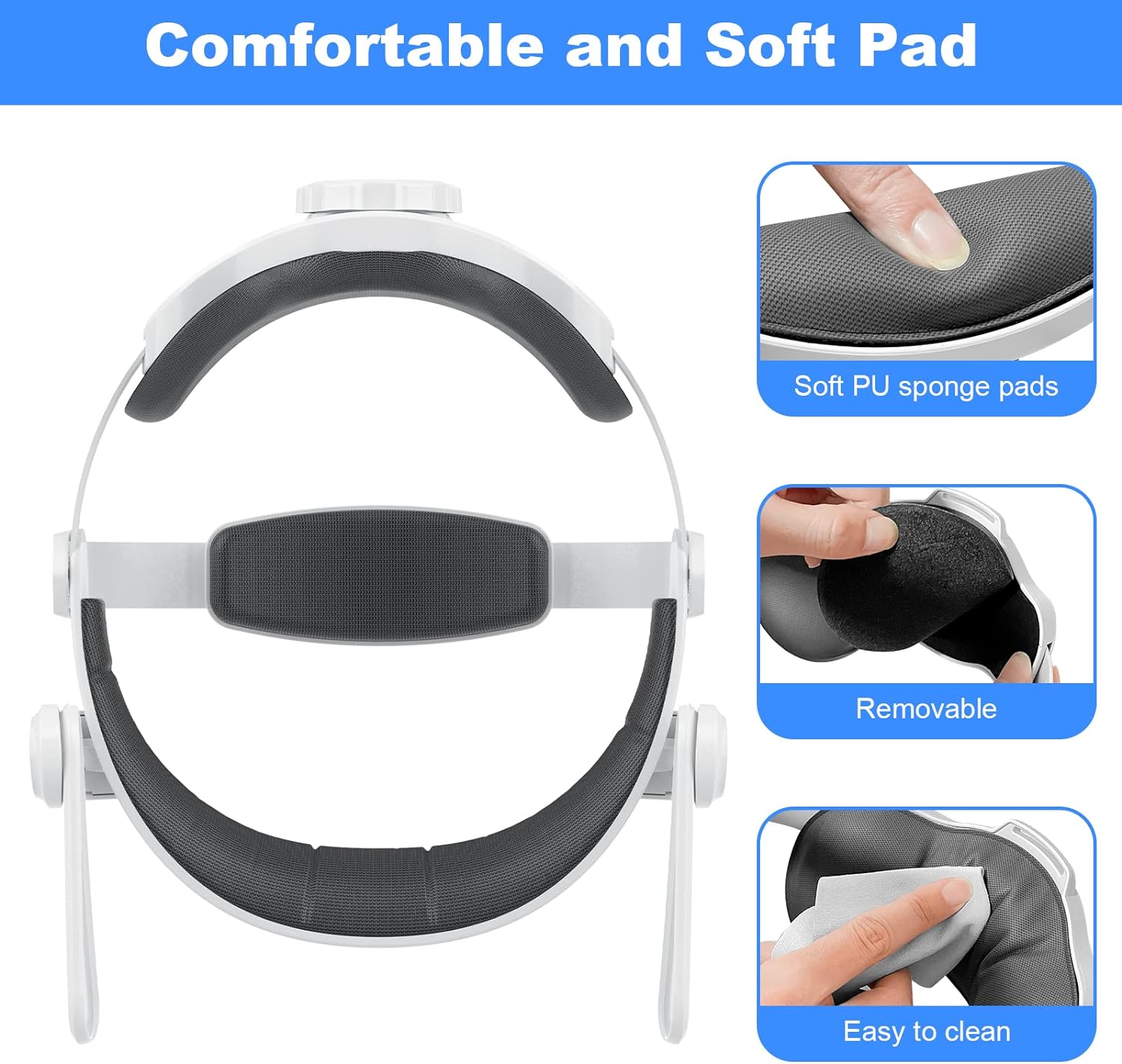Head Strap for Meta/Oculus Quest 2 Accessories, Adjustable Replacement for Quest 2 Elite Straps, Enhanced Support  Gaming Immersion  Balance Weight Design in VR for Adults  Kids, Gift for Father
