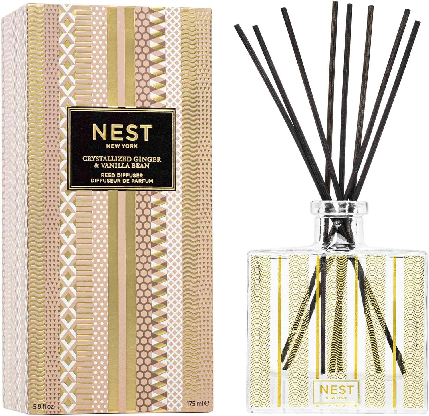 NEST Fragrances Crystallized Ginger  Vanilla Bean Reed Diffuser