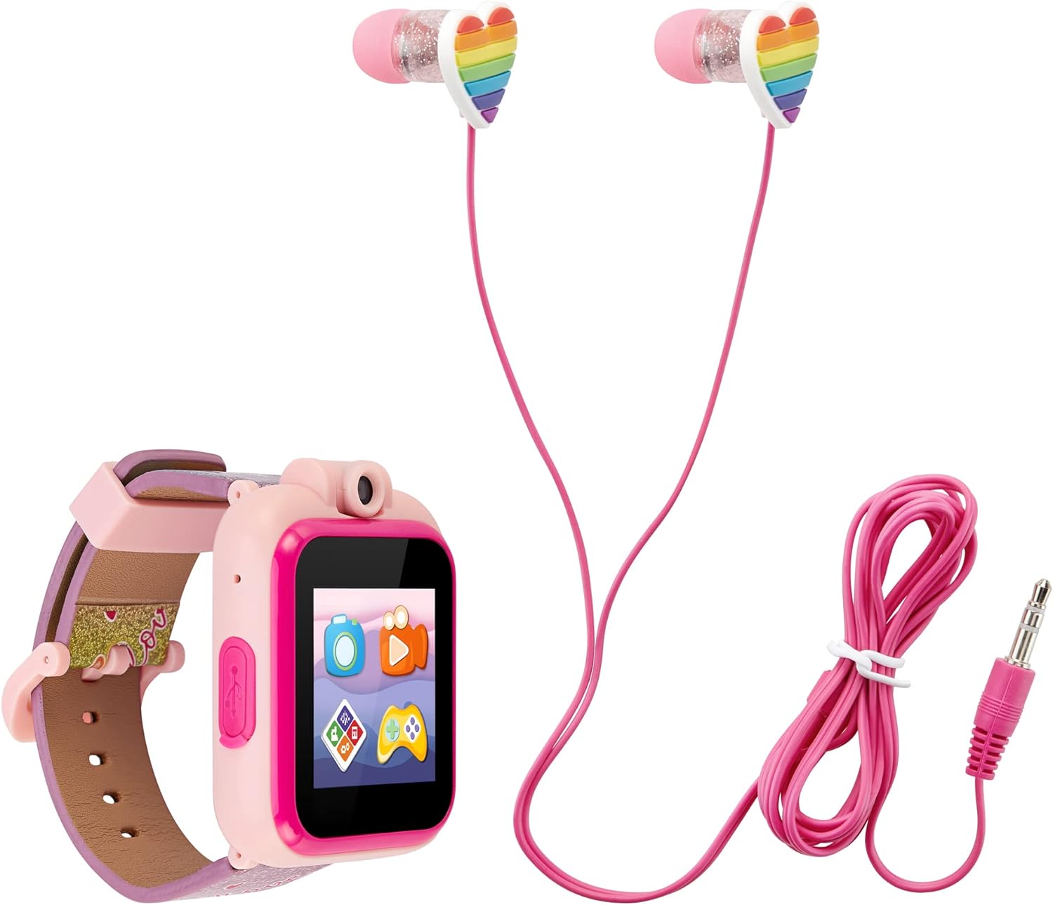 PlayZoom 2 Kids Smartwatch  Earbuds Set with Swivel Selfie Video Camera, LCD Display, STEM Learning, 20+ Games, Audio Bedtime Stories, Store and Play Music, Gift for Kids Boys Girls from 4+ Years Old