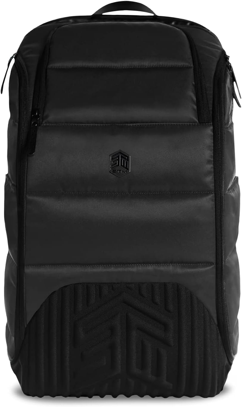 STM Dux 30L Backpack - Rugged, Comfortable, Innovative, Versatile, Stylish, 360 Degree Protective Backpack for Men  Women, Fits up to a 17 Laptop Plus a Tablet Sleeve - Black