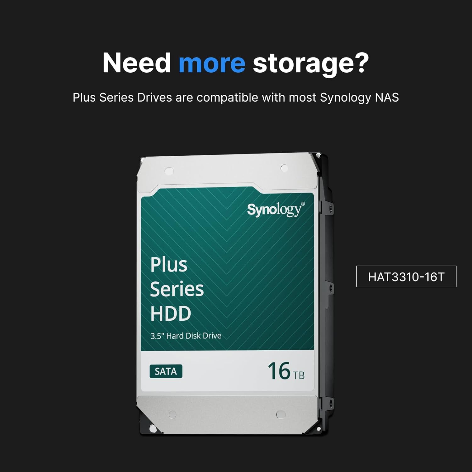 Synology HAT3300 4TB Plus Series SATA HDD 3.5 (HAT3300-4T)