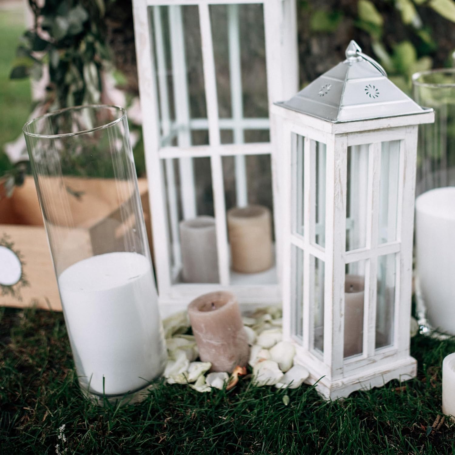 36 Pcs Glass Cylinder Vases for Centerpieces Bulk Clear Flower Vases Centerpiece Floating Candle Holders Glass Table Vases for Wedding Home Formal Dinners Decorations(14 x 3.35 Inch)