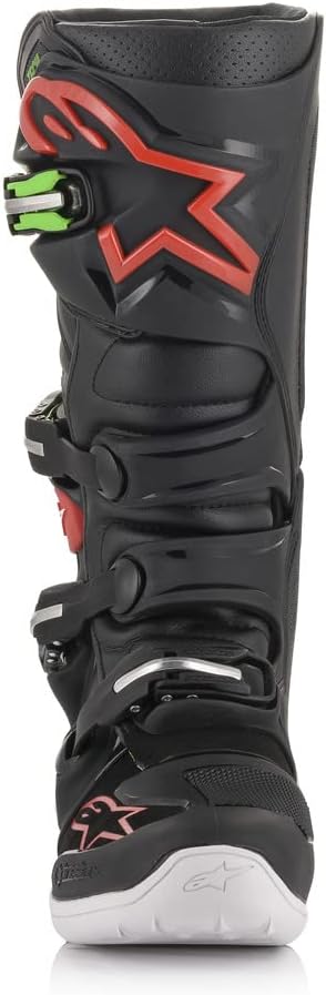 Alpinestars Unisex-Adult Tech 7 Boots Black/Red/Green Sz