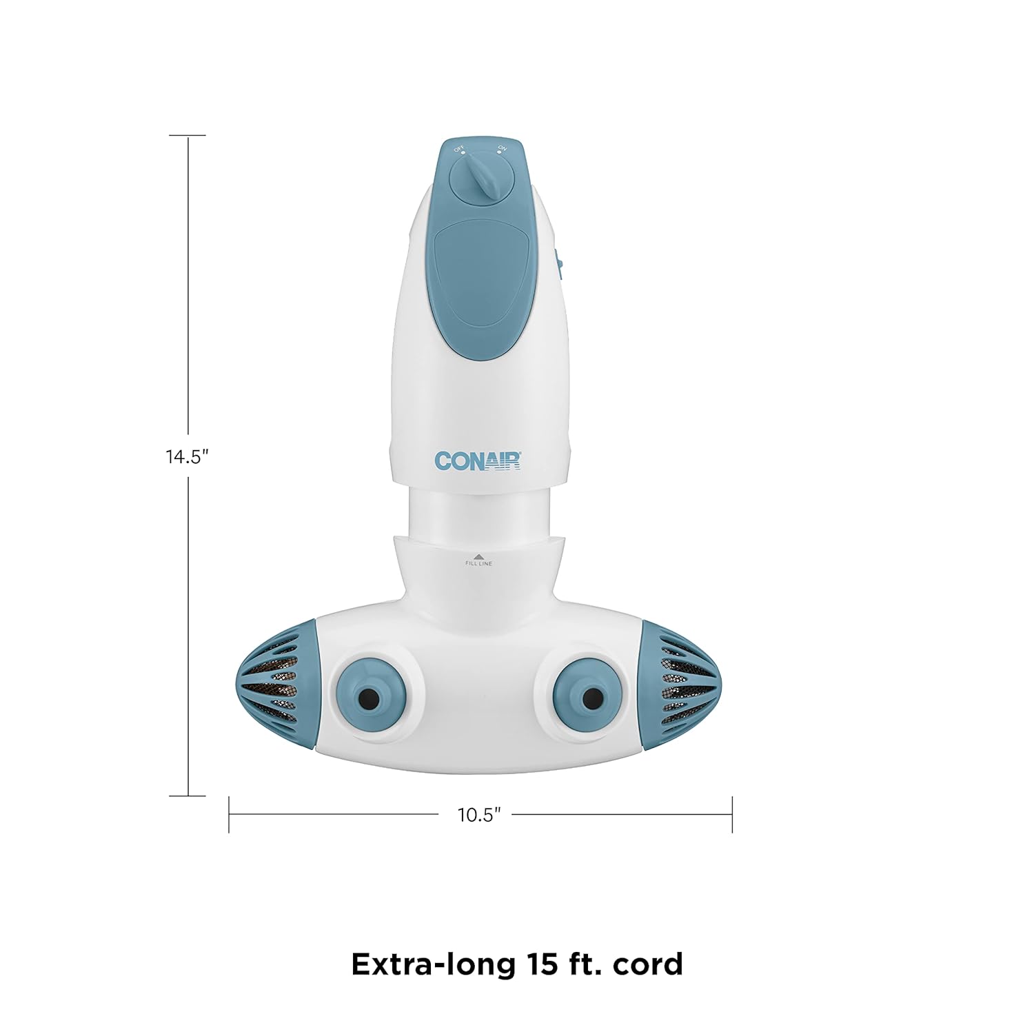 Conair Portable Bath Spa with Dual Hydro Jets for Tub, Bath Spa Jet for Tub Creates Soothing Bubbles and/or Massage, Spa Bath for at Home Use, White