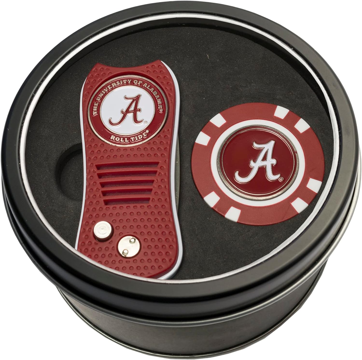 Team Golf NCAA Adult-Unisex Tin Gift Set With Switchfix Divot Tool and Golf Chip