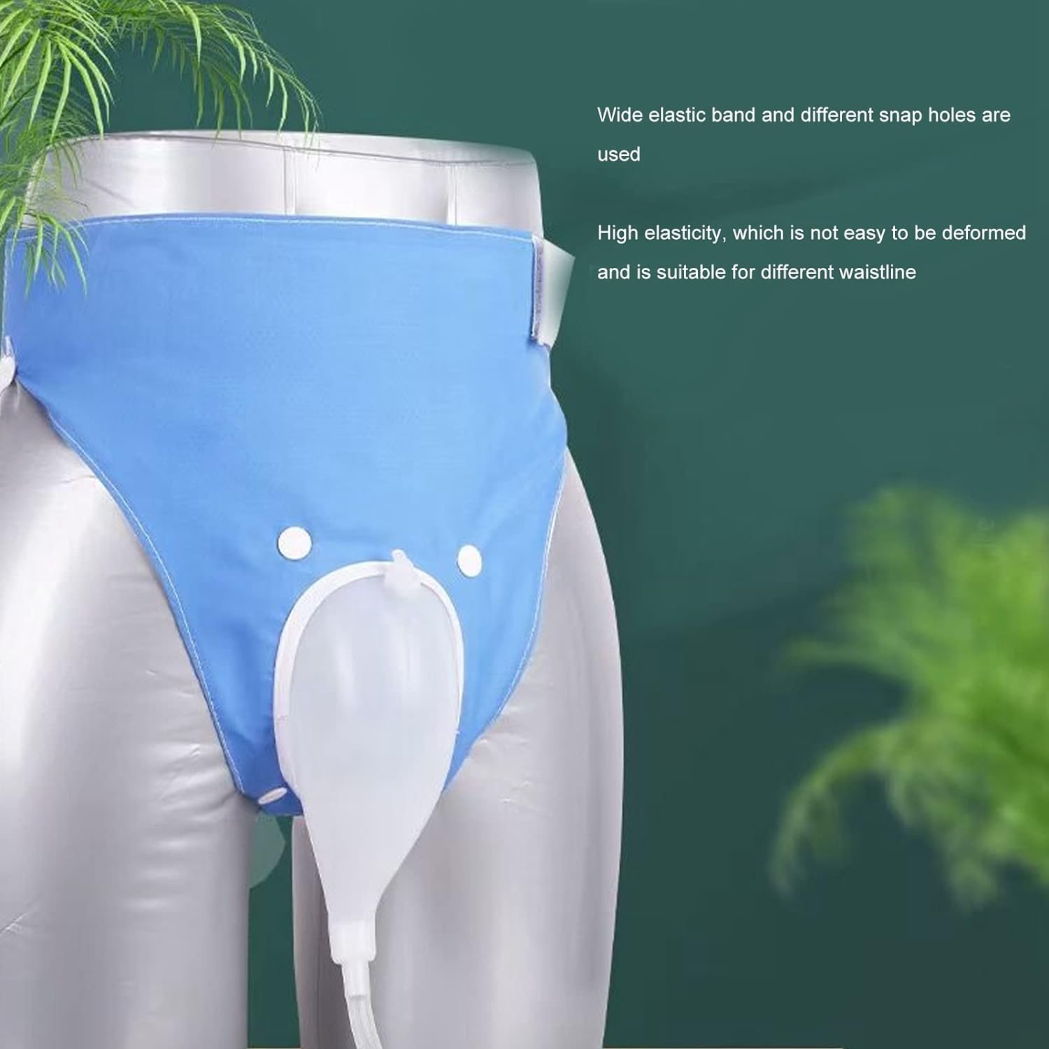 Urine Collector Bag, Prevent Leakage Wearable Bag Protable Silicone Urinals with Pee Catheter Duct Elderly Urinary Incontinence Bedridden Patients Drainage System External for Men