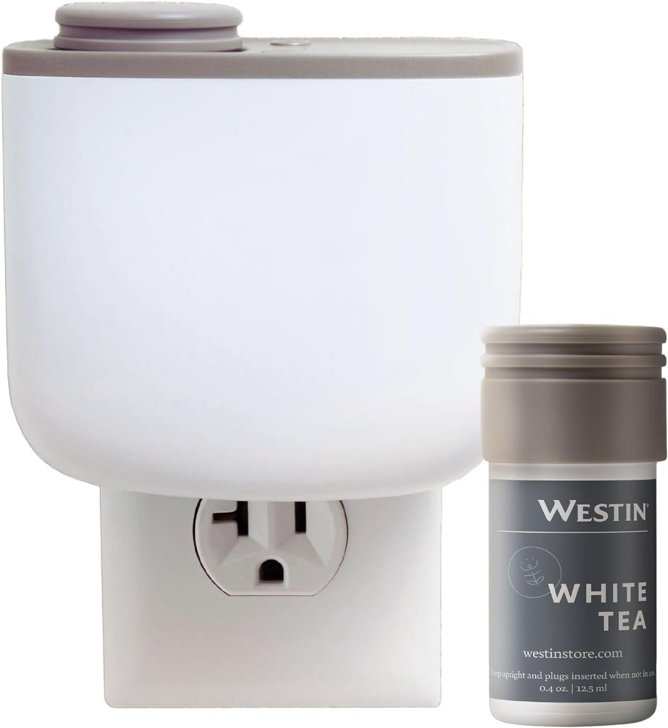 Westin Mini Home Diffuser  Fragrance Refill - Plug in Wall Diffuser - Luxury Hotel Collection - Aromatherapy - Notes of White Tea, Cedar, Vanilla - Signature White Tea Scent