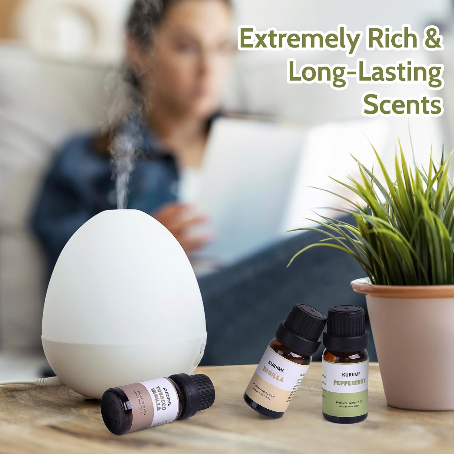 Essential Oils Set, Clean Scents Fragrance Oil Essential Oils for Diffuser Aromatherapy | Fresh Linen, Extra Clean, Warm Cotton, Soft Powder, Pure Soap, Eucalyptus Peppermint, 6x10ml