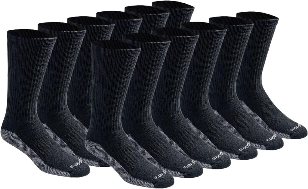 Dickies Mens Dri-tech Moisture Control Crew Socks Multipack